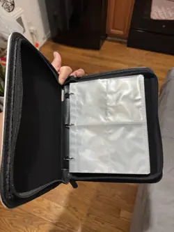 4 Pocket Top Loading TCG Binder Card Holder With Zipper And Side Strap - Image 3