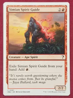 Magic The Gathering MYSTERY BOOSTER 2 MB2 SIMIAN SPIRIT GUIDE red card MTG - Image 1