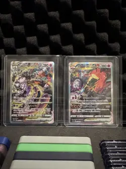 Charizard Mewtwo SAR Set 212-221/172 S12a VSTAR Universe - Pokemon Card Japanese - Image 1