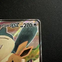 Pokemon Eevee & Snorlax GX Team Up TCG SM169 Holo Black Star Promo - Image 3