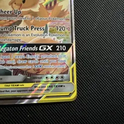 Pokemon Eevee & Snorlax GX Team Up TCG SM169 Holo Black Star Promo - Image 4
