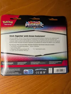 Pokemon TCG Scarlet Violet Prismatic Evolutions Tech Sticker Pack Booster NEW - Image 2