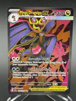 Pokemon TCG Mega Dragalge ex 104/086 Ultra Rare Full Art Chaos Rising EN - Image 1