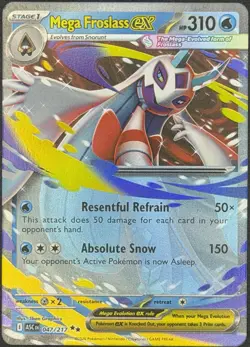 Pokemon - Mega Froslass ex - 047/217 - ME: Ascended Heroes (ASC) - NEAR MINT NM - Image 1