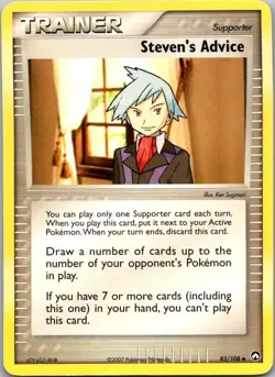 Steven's Advice 83/108 Uncommon Power Keepers Pokemon Near Mint - Image 1