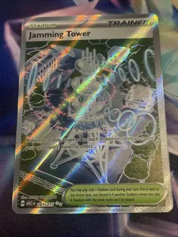 Pokemon TCG Jamming Tower Stadium 261/217 Full Art Rare Ascended Heroes NM/M - Image 1