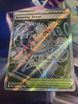 Pokemon TCG Jamming Tower Stadium 261/217 Full Art Rare Ascended Heroes NM/M - Image 2