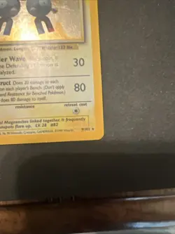 Pokemon TCG Magneton Base Set 9/102 Holo 1999-2000 Wizards Base Set Copyright... - Image 3