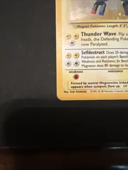 Pokemon TCG Magneton Base Set 9/102 Holo 1999-2000 Wizards Base Set Copyright... - Image 4