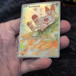 Scorbunny 225/217 SV: Obsidian Flames Holo Illustration Rare (EN) 2023 - Image 3