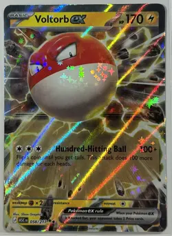 Pokemon TCG - Voltorb ex 058/217 Double Rare ME: Ascended Heroes NM - Image 1