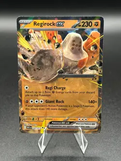 Regirock ex 107/217 Double Rare Ascended Heroes Pokemon Holo Near Mint - Image 1