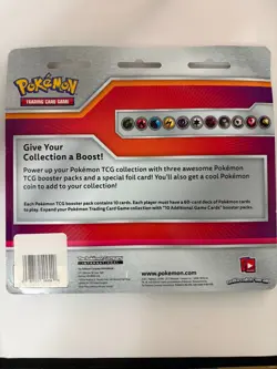 Pokemon TCG 3 Pack Blister Sealed Roaring Skies XY Evolutions Xerneas Promo Coin - Image 2