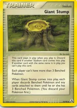 Giant Stump 75/92 EX Holon Phantoms Uncommon NM Pokemon TCG - Image 1