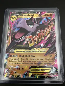 Pokemon TCG Mega-Aerodactyl-EX Black Star Promo Card XY XY98 Holo - Image 1