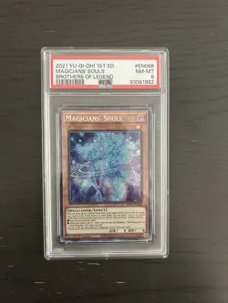 Yugioh Magicians' Souls BROL-EN066 Brothers of Legend PSA 8 - Image 1