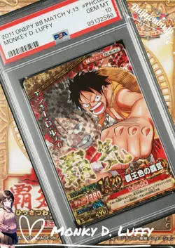 PSA 10 2011 One Piece Berry Match Vol.13 PHC001 Monkey D. Luffy - Image 1