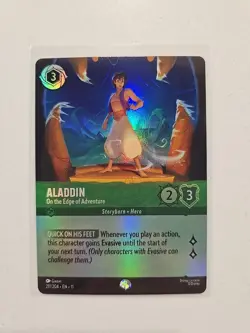 Disney Lorcana Winterspell Aladdin - On the Edge of Adventure 211/204 NM Epic - Image 1