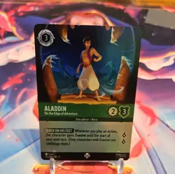 Disney Lorcana Winterspell Aladdin - On the Edge of Adventure 211/204 NM Epic - Image 1