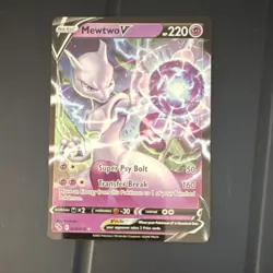 Pokemon Mewtwo V 030/078 Pokemon GO Ultra Rare Holo Basic 220HP English Card - Image 1