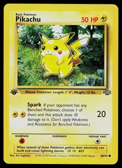 Pokemon Card - Pikachu Jungle 60/64 1st Edition Common - Image 1