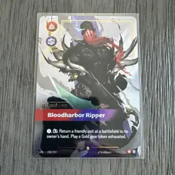 Riftbound Pyke Legend Bloodharbor Ripper Foil Card 228/219 Overnumber - Image 1