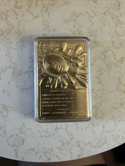 1999 23k Gold Plated Pokemon Trading Card Burger King Promo #61 Poliwhirl - Image 2