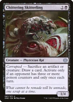 MTG #87 *UNCOMMON* Chittering Skitterling Phyrexia: All Will Be One (ONE) NM - Image 1