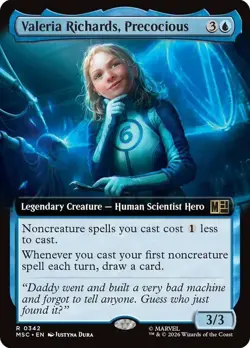 Valeria Richards, Precocious Extended Art Marvel Super Heroes NM MTG - Image 1