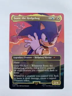 MTG - Sonic The Hedgehog - Non Foil - Sonic Secret Lair Drop - 2087 - Image 1