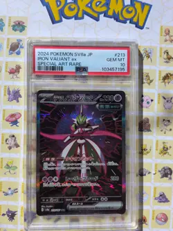 PSA 10 Iron Valiant ex SAR Terastal Festival 213/187 sv8a Japanese 2024 Pokemon - Image 3