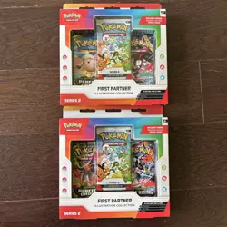 Pokemon TCG First Partner Illustration Collection Box Series 2 Sealed New X2 - Image 1