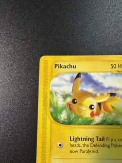 Nintendo Pikachu 124/165 Expedition Base Set 2002 Common Basic 50 HP e-Reader - Image 2