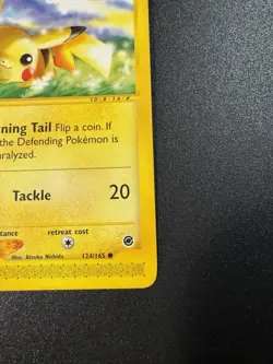 Nintendo Pikachu 124/165 Expedition Base Set 2002 Common Basic 50 HP e-Reader - Image 4