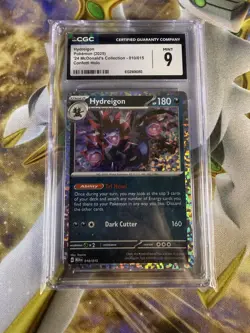 Pokemon TCG CGC 9 Hydreigon 010/015 McDonald's 2024 Promo Holo English - Image 1