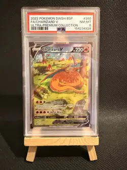 2022 Pokemon Charizard V Ultra Premium Collection PSA 8 SWSH260 - Image 1