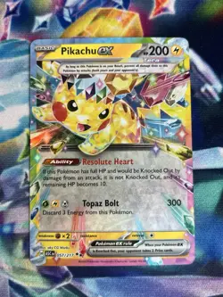 Pokemon TCG Pikachu ex 057/217 English - Image 1