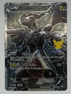 Zekrom 114/114 Celebrations: Classic Collection Pokemon Holo NM - Image 1