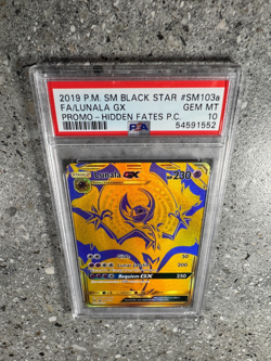 Pokemon TCG Lunala GX SM103a Gold Full Art Black Star Promo PSA 10 GEM MINT - Image 5