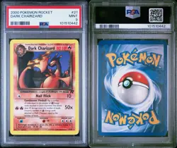 2000 Pokemon Rocket Dark Charizard #21 PSA 9 MINT - Image 3