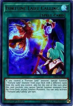 YUGIOH 3x Fortune Lady Calling RIRA-EN056 1st edition Ultra Rare Playset NM x 3 - Image 1