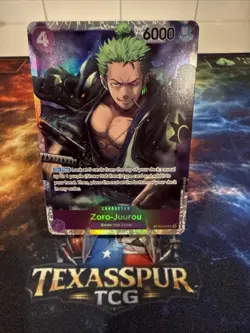Roronoa Zoro Juurou ST18-004 SR ONE PIECE Tcg Card Game NM Purple - Image 1