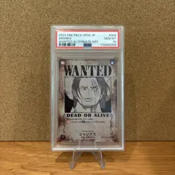 One Piece PSA 10 Shanks Wanted OP09-004 Emperors in the New World - Image 1