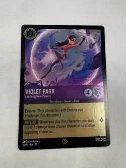 Disney Lorcana Violet Parr Learning New Powers Promo Foil 55/P3 Wild Unknown DLC - Image 1