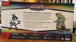 Pokemon Scarlet&Violet Prismatic Evolutions Lucario & Tyranitar Premium Sealed - Image 2