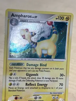 Pokemon TCG Ampharos LV.57 1/127 Platinum Holo Rare - LP+ w/ SWIRL 💫 - Image 4