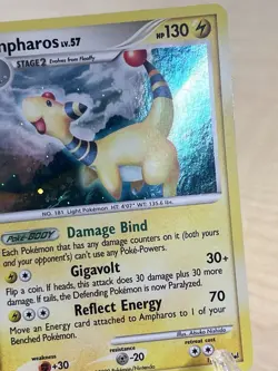 Pokemon TCG Ampharos LV.57 1/127 Platinum Holo Rare - LP+ w/ SWIRL 💫 - Image 5