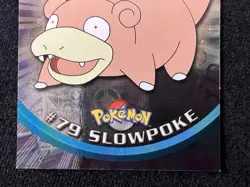 Slowpoke Holo Foil Topps Pokemon TV Edition Series 2 #79 2000 BLUE - LP - Image 4