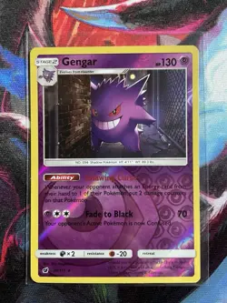 Pokemon TCG Gengar Crimson Invasion 38/111 Holo Rare LP - Image 1