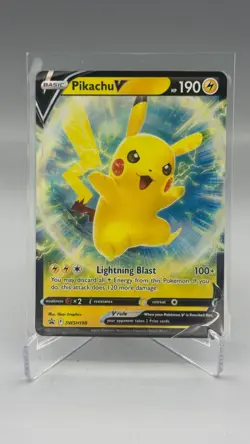 Pikachu V SWSH198 Holo Promo Sword & Shield Promo Pokemon NM/M - Image 1